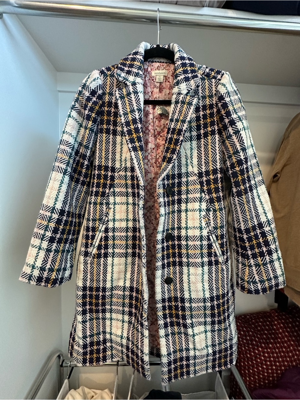 Sundance Delilah Plaid Coat